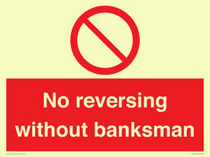 No reversing without banksman
